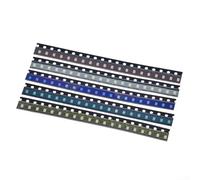 100pcs For SMD LED Light Kit 0805 Size with 5 Values for Use in Electronic Circuits, Indicators, and Various DIY Electronics Applications