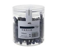 100pcs Fountain Pen Ink Bags Replacement Retractable Cartridge Diameter 2.6mm Black Blue or Black Blue Fountain Pen Refill Converter