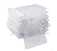 100pcs Fruit Mesh Bags 7x9cm White for organza Bird Netting 100pcs(15*20CM)