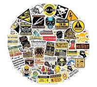 100Pcs Funny Electrician Stickers for Hard Hats, Electrician Hard Hat Stickers and Decals, Funny Electrician Gifts for Men, Gifts for Electrician Men, Electrician Gift Ideas
