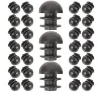 100pcs Furniture Hole Plug 13mm Reusable Plastic Black for Cabinets