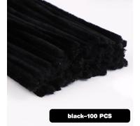100pcs Fuzzy Wire Chenille Stems DIY Strips Twist Bar Anvil Wire Craft Pipe Handicraft Material Plush Tube Creative Toys Twisted Stick