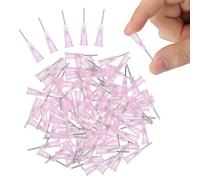 100pcs G Blunt Tip Dispensing Needle with Threaded Connector