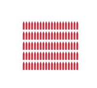 100pcs Garden Plant Labels Plants Tag Nursery Markers Plastic Writing Plate Board Plug in Card Waterproof for Recording Plant Names(Red)