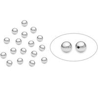 100Pcs Genuine Sterling Silver Beads Discovered for Jewelry,Beading and Jewellery-Making,Beading and Jewellery-Making,Beads and Bead Assortments (3mm)