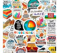 100Pcs Geology Stickers for Water Bottles, Geologist Stickers - Gift for Geologist - Geology Party Decorations and Favors - Gift for Women & Men