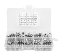 100Pcs Glass Assorted Kit Durable Industrial Supplies Fast-Blow Glass Kit for Various Equipment