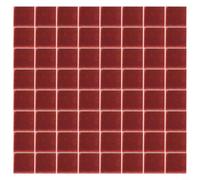 100PCS Glass Mirror Tiles 20x20mm Wall Stickers for DIY Disco Ball Mosaic Squares Small Reflective Glass Chips Bathroom Kitchen Backsplash Party Room Decor CRAFTs Decoration Pieces(Red)