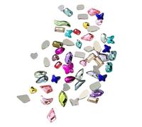 100pcs Glass Nail Jewelry Manicure Decal Crystal Nail Art Nail Tips Rhinestone Decoration Accessories Flat Back Art Supplies