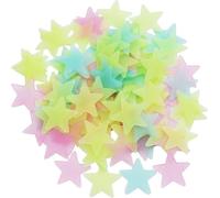 100pcs Glow in The Dark Stars for Ceiling,Glow in The Dark Stars Wall Decals, Luminous Fluorescent Star Kids Ceiling Wall Decors, Perfect for Kids Nursery Bedroom Living Room Multicolor