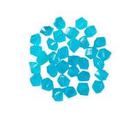 100pcs Glow in the Dark Stones Diamond-Shaped Fluorescent Resin Decoration for Aquarium Waterscape Outdoor Yard Landscape Garden Walkway