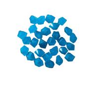 100pcs Glow in the Dark Stones Fluorescent Diamond-Shaped Resin Decoration for Aquarium Waterscape Yard Landscape Garden Walkway