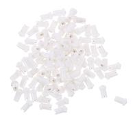 100pcs Glue Bottle Pins White Pp and Stainless Steel Bottle Needles