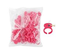 100PCS Glue Rings - Smart Lash Glue Ring Holders | Adjustable Eyelash Glue Rings, Portable Glue Holder For Paint Lipstick, Beginner Friendly Glue Cups For Home Outdoors