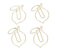 100PCS Gold Paper Clips, Cute Paperclips Lemon Paper Clips with a Transparent Storage Box Office Supplies for Office School Home Use