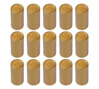 100Pcs Golden Heat Shrink Wine Bottle Caps - PVC Sealing Film for Self-Brewing, Airtight Preservation, Easy Application with Hot Air or Boiling Water