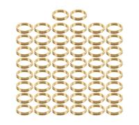100pcs Golden Stainless Steel Open Split Key Rings 0.6cm