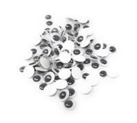 100pcs Googly Eyes Self-Adhesive 6-20mm Assorted Sizes Stick On Moving Eyes (8mm)