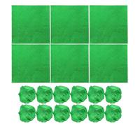 100pcs Green Aluminium Foil Candy Wrappers for Chocolate Making | Mouldable Shiny Sheets, Easy Custom Sizing, Keeps Sweets Fresh, Suitable for Homemade Chocolates, Cookies and Candy Makers