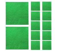 100pcs Green Aluminium Foil Chocolate Wrappers | Shiny Protective Barrier, Keeps Homemade Sweets Fresh, Suitable for Thanksgiving Baking Preparation, Events and Crafts