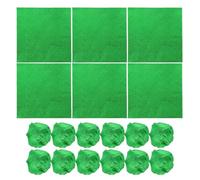 100pcs Green Aluminum Foil Candy Wrappers 20x20x0.03cm for Chocolates | Shiny Finish, Cut-To-Size Sheets, for Fudge, Caramel, Event Decorators and DIY Crafters