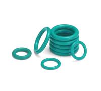 100pcs Green FKM O-Ring Inner Diameter 18.5mm, Thickness 1.5mm High Temperature Resistant for Engine, Pump Valve, and Pipeline Sealing,21.5x18.5x1.5mm