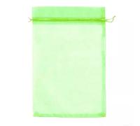 100pcs Green Mesh Fruit Protection Bags With Drawstring, Soft Organza Netting Covers For Birds And Insects, 3 Sizes For Garden Trees Vegetables Flowers(S)