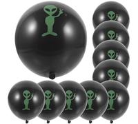 100pcs Green Space-themed Latex Balloons for Party Halloween Season | Quick Setup Decor, Atmosphere Creation, for Balloon Bouquets and Arches, Home Use, Planners and Decorators