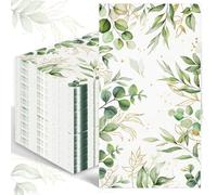 100PCS Greenery Paper Napkins 3 Ply Disposable Hand Towels for Bathroom Green Eucalyptus Leaf Guest Napkins Decorative Dinner Napkins for Bridal Baby Shower Wedding Birthday Spring Party