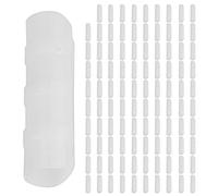 100pcs Greenhouse Film Clip Clamp, Greenhouse Frame Pipe Clamp, UV - Resistant ABS+PC Sunshade Net Fixing Clamp Connector for Garden Cold Frames and Row Covers (20 White)