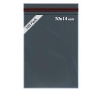 100pcs Grey Parcel Bags, Postage Bags, Mailing Bags 10x14 Sizes 100 Pack Poly Postal Bags Self Seal iSOUL Small to Large Mailing Bags Packaging Assorted Mailers Posting Shipping Post Bag Envelopes
