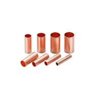 100Pcs GT Copper Connecting Pipe Wire Joint Small Copper Tube Terminal Cable Lug Connection Tube Wire Connector(GT-5 100Pcs)