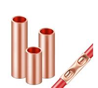 100Pcs GT Copper Connecting Pipe Wire Joint Tube(GT-2 100Pcs)