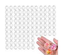 100PCS Gumball Vending Machine Capsules Toys, Fillable Clear Plastic1 Balls | Reusable Mini Prize Capsules, Prizes Fillable Eggs, Empty Round Vending Prizes Balls, For Christmas Easter Basket Stuffers