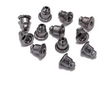 100Pcs Gun Black 5mm Silicone Earring Studs Backs Soft Clear Safety Earing Back Pads Backstops Bullet Clutch Stopper Gun Black Earring Backs Replacement for Hook Earrings, Beading and Jewelry Making