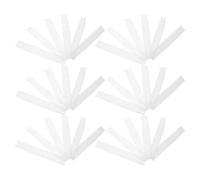 100pcs Hair Brush Cleaning Net Plastic White Disposable Sheets
