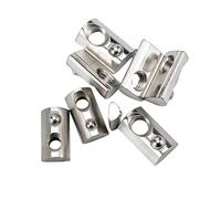 100pcs Half Round Elasticity Roll-in T Spring Nuts M3 M4 M5 M6 M8 for 2020 3030 4040 454 Aluminum Profiles Groove(45M5)