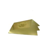 100pcs Hall Groove Electroplating Brass Cathode Plates - 100 x 65 x 0.2mm for Chemical Solution Analysis