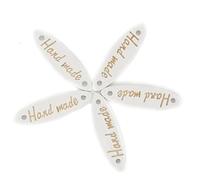 100Pcs Hand Made Letter Print Wooden Buttons for DIY Sewing Scrapbook Decor. Attractive Processing