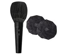 100pcs Handheld Microphones Protective Cap Disposable Microphone Cover Universal for Recording Room Bar Karaoke KTV Interview Wedding News (Black)