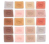 100pcs Handmade Clothing Labels, Cotton Cloth, Embossed Colour | Soft and Comfortable, Versatile Use, Colourful Finish, Suitable for Handmade Clothing and Craft Tags