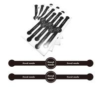 100Pcs Handmade Food Baking Seal Stickers Long Label Self-Adhesive Handmade Bakery Sticker for Baking Craft Arts Food Retail Package
