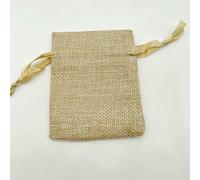 100pcs Handmade Jute Storage Bags Sack Gift Bag Linen Burlap Pouches Webbing Gift Packaging Bags Drawstring Jutes Bag