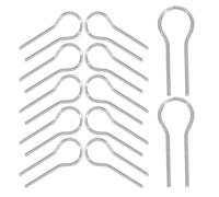 100pcs Hanging Burn Needle R Shaped for Ceramic Jewelry Artists | Tungsten Wire, Silver Finish, Kiln Firing Use, Secure Suspension for Beads and Pendant Crafts