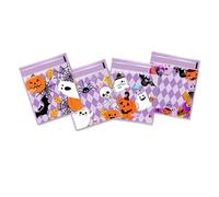 100Pcs Happy Halloween Candy Bag, Gift Cookie Biscuits Snack Packaging Bags, Halloween Party Decor Supplies