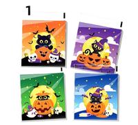 100pcs Happy Halloween Plastic Bags, Candy, Cookie, Biscuit and Snack Packaging, Halloween Party Decor Supplies