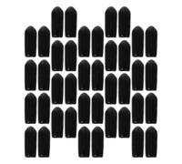 100pcs Headband Caps Black Rubber End Caps for DIY Hair Accessories