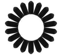 100pcs Headband Rubber End Caps for Repair and DIY Black Covers | Replacement Hair Band Caps, Cushioning Protection and Wear Resistance, for Headband Repair, DIY Use