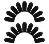 100pcs Headband Rubber End Caps Replacement Hair Band Parts | Black Rubber, Wear Resistant Cushioning Tips, Headband Accessory Pieces, Suitable for Crafts and Repairs