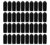 100pcs Headband Rubber Tube Caps Black Rubber DIY Accessories